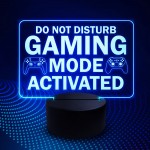 Gaming Do Not Disturb Neon Sign for Wall Bedroom Game Room Decor