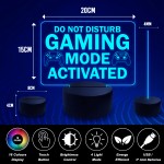 Gaming Do Not Disturb Neon Sign for Wall Bedroom Game Room Decor