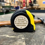 Christmas Gift For The Worlds Best Brother Engraved Tools