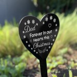Christmas Memorial Grave Marker Dad Christmas Memorial Decor Christmas Memorial Grave Marker Dad Christmas Memorial Decor