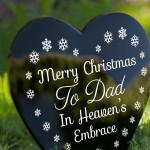 Dad Christmas Memorial Graveside Plaque Grave Memorial Decor