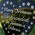 Grandad Christmas Memorial Plaque Graveside Memorial Decorations