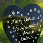 Grandad Christmas Memorial Plaque Graveside Memorial Decorations