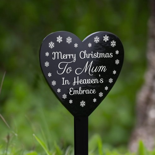 Christmas In Heaven Plaque For Mum Memorial Christmas Decoration