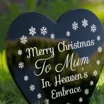 Christmas In Heaven Plaque For Mum Memorial Christmas Decoration