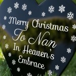 Merry Christmas Memorial Stake For Nan Acrylic Grave Marker