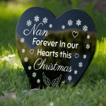 Nan Forever In Our Hearts Christmas Memorial Decoration For Nan