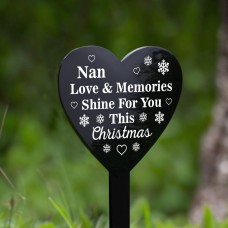 Memorial Stake For Nan Grave Marker Christmas Memorial Gift