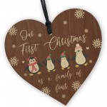 1st Christmas As A Family Of Four Personalised Christmas Decor