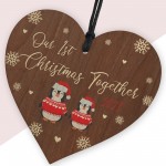Our 1st Christmas Together 2023 Wooden Tree Decoration Hanging