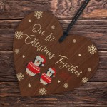 Our 1st Christmas Together 2023 Wooden Tree Decoration Hanging