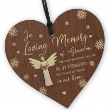 In Loving Memory of Grandma Memorial Bauble Ornaments Plaque
