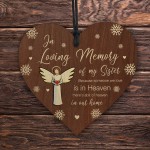 In Loving Memory of Sister Memorial Bauble Ornaments Remembrance