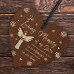 In Loving Memory of Sister Memorial Bauble Ornaments Remembrance