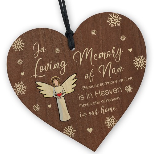 In Loving Memory of Nan Memorial Bauble Ornaments Remembrance