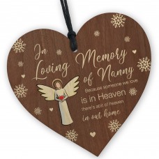 In Loving Memory of Nanny Memorial Bauble Ornaments Remembrance