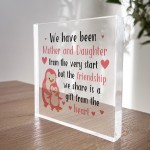 Mother and Daughter Plaque Mum Daughter Gift Christmas Birthday