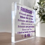 Best Friend Gift For Birthday Christmas Plaque Besties Friend