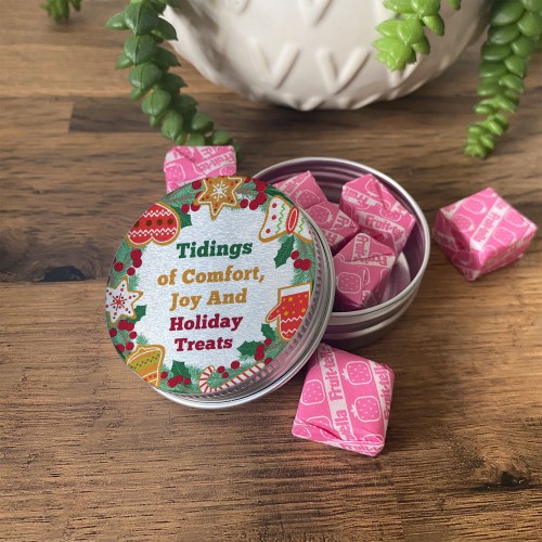 Novelty Christmas Sweet Tin Gift For Son Daughter Brother Sister