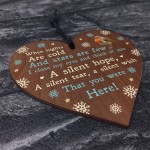 Christmas Memorial Tree Decoration Bauble Remembrance Plaque