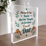 Memorial Christmas Plaque For Dad Keepsake Memorial Plaque
