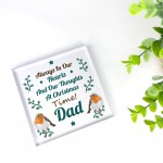 Memorial Christmas Plaque For Dad Keepsake Memorial Plaque