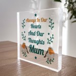 Memorial Plaque For Mum Robin Redbreast In Memory Plaque For Mum