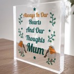 Memorial Plaque For Mum Robin Redbreast In Memory Plaque For Mum