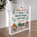 Memorial Christmas Plaque For Nan Keepsake Memorial Plaque 