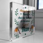 Memorial Christmas Plaque For Nan Keepsake Memorial Plaque 