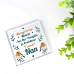Memorial Christmas Plaque For Nan Keepsake Memorial Plaque 