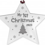My 1st Christmas 2023 Hanging Christmas Decoration Engraved