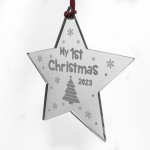 My 1st Christmas 2023 Hanging Christmas Decoration Engraved