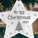 My 1st Christmas 2023 Hanging Christmas Decoration Engraved