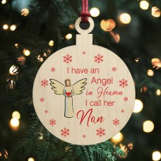 Remembrance Bauble Christmas Tree Decoration For Nan
