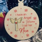 Remembrance Bauble Christmas Tree Decoration For Nan