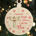 Remembrance Bauble Christmas Tree Decoration For Nan