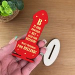 Funny RUDE Brother Gift For Christmas Wooden Plaque Funny Gift