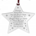 Braver Stronger Beautiful Sign Gift For Best Friend Birthday