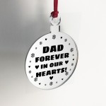 Dad Memorial Hanging Engraved Plaque Bauble Gift Graveside Decor