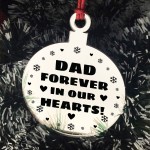 Dad Memorial Hanging Engraved Plaque Bauble Gift Graveside Decor