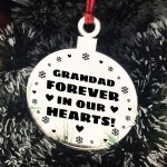 Hanging Acrylic Memorial Christmas Decoration For Grandad