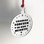 Hanging Acrylic Memorial Christmas Decoration For Grandad