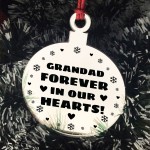 Hanging Acrylic Memorial Christmas Decoration For Grandad