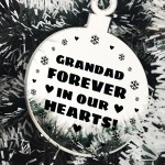 Hanging Acrylic Memorial Christmas Decoration For Grandad