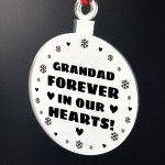 Hanging Acrylic Memorial Christmas Decoration For Grandad
