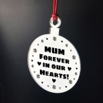 Hanging Acrylic Memorial Christmas Decoration For Mum