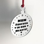 Hanging Acrylic Memorial Christmas Decoration For Mum
