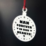 Hanging Acrylic Memorial Christmas Decoration For Nan