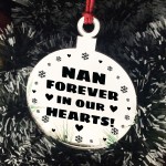 Hanging Acrylic Memorial Christmas Decoration For Nan